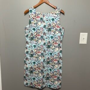 Talbot’s Beach Scene Shift Dress, Size 10P, Super Cute!